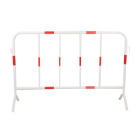 辕士 铁马护栏道路公路交通商场工地施工可移动安全隔离围栏[白红]高1m*长1.5m