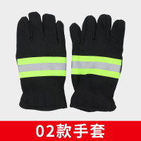 EVALIANTOP 02款消防作训手套防护演习抢险救援手套防火阻燃隔热手套消防服配件 安全手套
