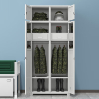 EVALIANTOP 内务柜宿舍衣柜士兵柜铁皮柜储物柜更衣柜 双人加厚款