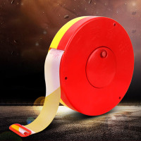 猎邺 安全警示带警示带盒装警戒帆布警戒带反光隔离带 盒装100米