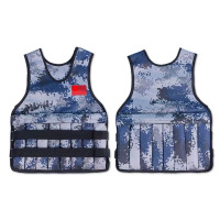 辕士 负重背心沙衣可调节隐形负重衣 男女跑步沙袋马甲沙装 深蓝色8kg