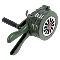 辕士 应急手摇报警器 固定式高分贝便携手动警报器救援呼喊器绿