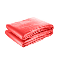 工邦达 压纹红色 平口分类垃圾袋 100×110cm 35.6g