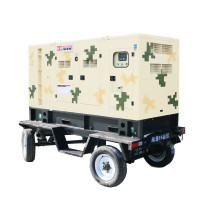 东明 DONMIN30kw低噪音拖车型玉柴柴油发电机,应急备用玉柴柴油发电 GF2-30Y(T)-BD 迷彩款