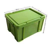 嵋里 加厚橄榄绿 不带轮子收纳箱 690x480x370mm