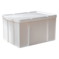 嵋里 加厚奶油白不带轮子收纳箱 520x380x320mm