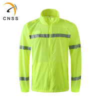 CNSS反光安全背心高可见度夜视保护户外工作设计轻便透气
