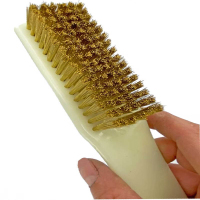 工邦达 铜丝刷长柄加密加硬工业清洗打磨刷子(10把起拍)