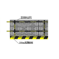 猎邺 黑黄防锈漆栏杆φ48mm 壁厚3.5mm钢扣件链接 高1.3米