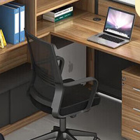 嵋里 财务屏风隔断办公桌 定制1.5*1.25米单人位不含椅