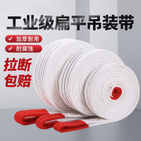 猎邺 吊装带起重白色扁平工业吊带 4T/5M
