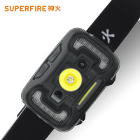 Superfire HL16 双头开关感应防溅水双光源高亮感应 五档调光手扫感应头灯
