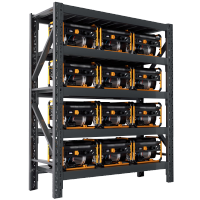 彭梵黑色货架五层