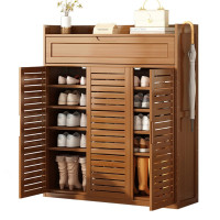 悦兴诚三门带抽鞋柜123*33*115cm个