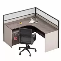 悦兴诚L型办公桌含椅1400*1200*1100mm套