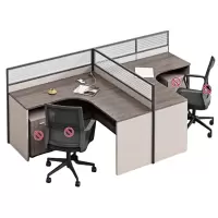 悦兴诚T型办公桌单桌2400*1400*1100mm张