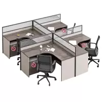 悦兴诚员工办公桌含椅2400*2800*1100mm套