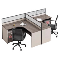 悦兴诚屏风办公桌含椅2400*1200*1100mm套