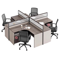 悦兴诚屏风工位办公桌含椅2800*2400*1100mm套