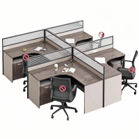 悦兴诚职员办公桌含柜2400*2800*1100mm套