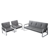 悦兴诚会议沙发灰色181*69*84cm(1+3)套