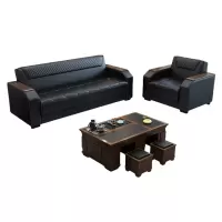 悦兴诚办公沙发185*78*78cm(1+3+功夫茶几)套