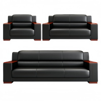 悦兴诚会议沙发组合206*84*93cm(1+2+3)套