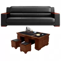 悦兴诚沙发三人位+茶几套