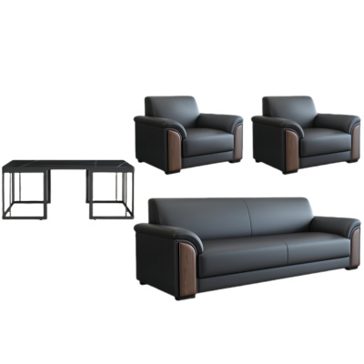 悦兴诚会客沙发组合192*78*81cm(1+1+3+茶台)套