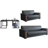 悦兴诚皮质沙发192*78*81cm(2+3+功夫茶几)套