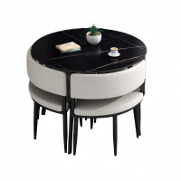 悦兴诚岩板桌 一桌4椅90*75cm 套