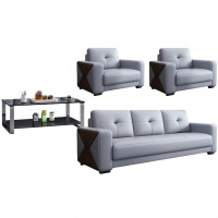 悦兴诚洽谈沙发组合200*85*92cm(1+1+3+长茶几)套