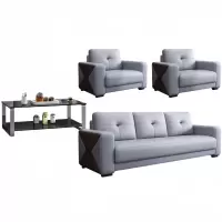 悦兴诚洽谈沙发组合200*85*92cm(1+1+3+长茶几)套