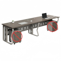 悦兴诚洽谈桌 并排双人位240cm张