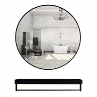 悦兴诚浴室镜50cm+置物架套