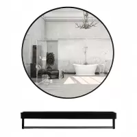 悦兴诚浴室镜50cm+置物架套