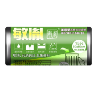 敏胤 MYL-D16080 60*80 加厚型黑色垃圾袋 15PC/卷