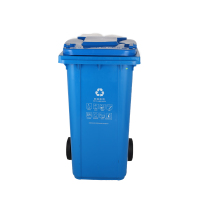 敏胤 MYL-7120 可回收 120L 带轮 分类标识垃圾桶 单位:个 颜色:蓝色
