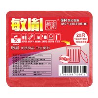 敏胤 MYL-6613 120*140cm 强韧型垃圾袋 红色 20PC/包