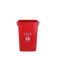 敏胤 MYL-7100B-4 红色有害 无盖 新国标100L垃圾桶