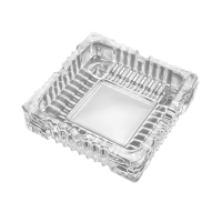 敏胤 MY-011 15cm方形玻璃烟灰缸