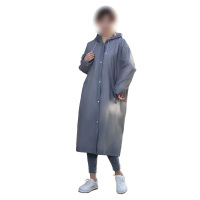 敏胤 MY-1003加厚EVA非一次性成人便携雨衣男女通用 灰色
