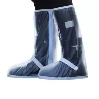 敏胤 MY-3005高帮(筒高约42cm)乳胶雨套靴防水鞋套男女通用 白色 M(38-39码)