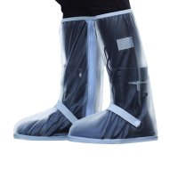 敏胤 MY-3006高帮(筒高约42cm)乳胶雨套靴防水鞋套男女通用 白色 L(40-42码)
