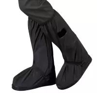 敏胤 MY-3007高帮(筒高约42cm)乳胶雨套靴防水鞋套男女通用 黑色 M(38-39码)
