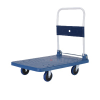敏胤MYT-002 620斤静音折叠手推搬运车72*48cm 蓝色