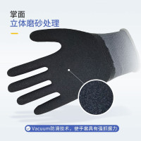 星宇 13针涤纶丁腈磨砂防滑手套 12副/袋,240副/箱