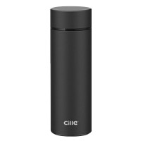 希乐(cille)保温杯商务茶杯长效保温316不锈钢内胆便携茶水分离杯400ml