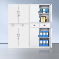 汇得立文件柜办公柜资料柜凭证柜员工档案储物柜书柜二斗铁门文件柜