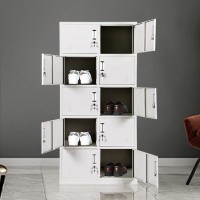 汇得立更衣柜带锁铁皮柜钢制储物柜宿舍柜寄存包柜十门更衣柜